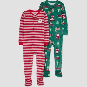Carter’s Just One You Christmas Long Sleeve Footed Pajamas